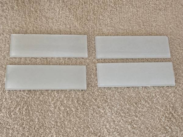 White tile - glass, subway style 1