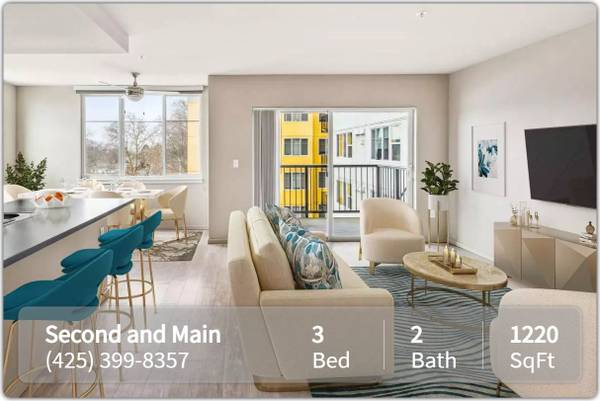 $3,700 / 3br - 1220ft2 - Check out our gorgeous 1220 sq ft Renton loft. Renting now! (Renton)63688608172675121