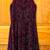 Design Lab Black Burgundy Sleeveless Velvet Party Mini Dress Size XS 5 thumbnail