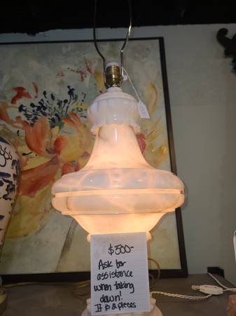 1970s marble lamp 1