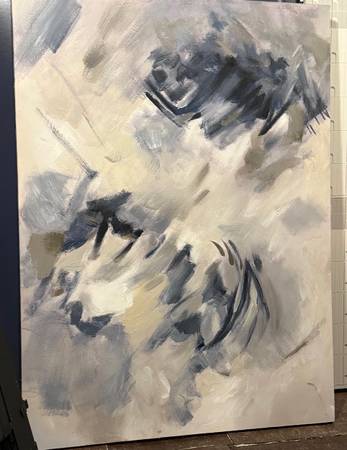 'Whispering Clouds' Extra-Large Canvas Painting (Art) 1