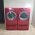 RED LG washer And Electric Dryer Free Deliver And Install 6 Month warranty 6 thumbnail