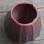 ANTIQUE Vintage VAN BRIGGLE #747 Vase Yucca Leaves Mulberry/Dark Plum 4 thumbnail