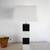 Vintage modernist black and white table lamp 2 thumbnail