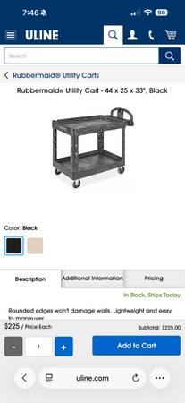 Utility cart rubbermaid 1