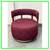 Village West Design Custom Made Swivel Club Chairs In Raspberry 10 thumbnail