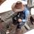 Cowboy Campfire size about 14" x 14" - all hand made and hand painted 6 thumbnail