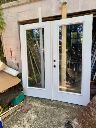 Exterior full glass doors 1
