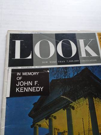 Look Magazine - In Memory of John F Kennedy - December 31 1963 Issue - $10 (Ashippun)63470635371521121