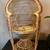 Vintage Wicker Rattan Peacock Chair Boho Plant Holder Stand 3 thumbnail