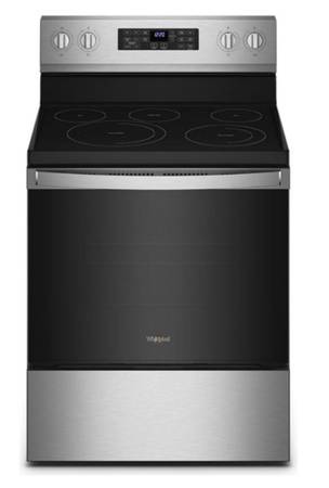 New Whirlpool 30" 5.3 cu.ft. Electric Stove with Warranty 1