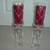 Pillar and Taper Candleholders Candlesticks 10" Cut Glass Brand New 2 thumbnail