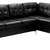Brand New. 2pcs Black Faux Leather Soft Contemporary Sectional Sofa 1 thumbnail