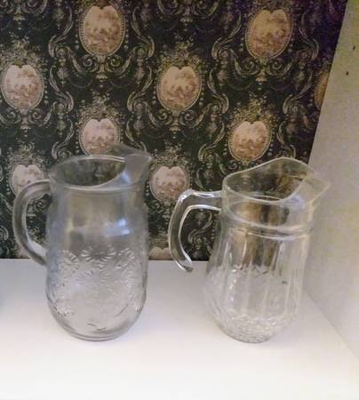 Glass pitchers 1