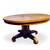 Arts & Craft Antique Oak Extension Round Dining Table  54"  GORGEOUS! 5 thumbnail