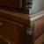 antique Lancaster County solid mahogany highboy, carved sunflowers, 5 thumbnail