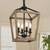 4 Light Farmhouse Chandelier, Rustic Ceiling Light Lantern Light Fixture with Wo 1 thumbnail