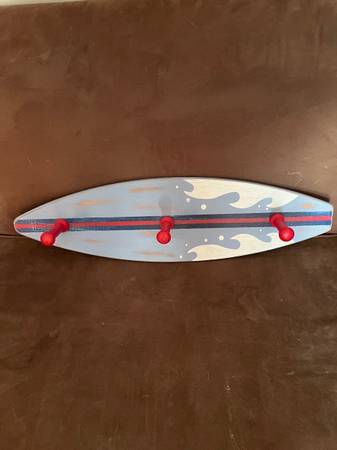 Surf board clothes hanger 1