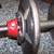 One Cast iron barbell weight with in 1" bar plate old school  25LB 2 thumbnail