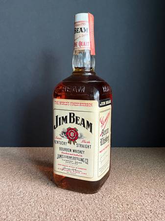 Vintage 1960s/1970s Jim Beam Straight Bourbon Whiskey 1