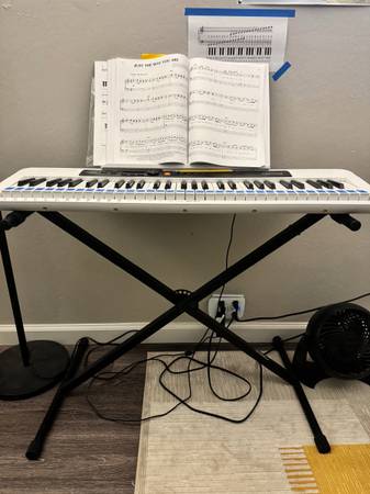 Casiotone electric keyboard + stand 1