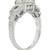 2.21 CTW Old European Diamond Emerald 18 Karat White Gold Engagement Ring GIA 3 thumbnail