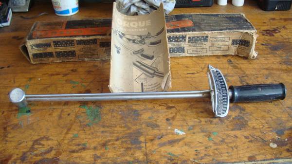 vintage torque wrench like new use twice 1