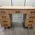 Vintage Mid-Century Modern Blonde Wood Desk 2 thumbnail