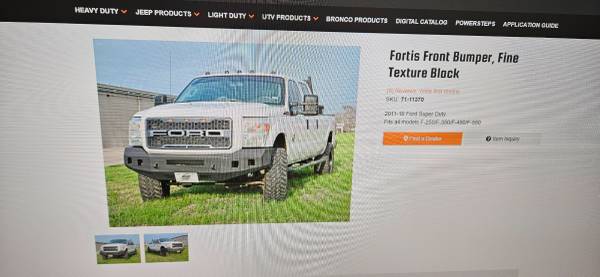 Steel craft Fortis front bumper for 11-16 Ford superduty 1