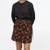 Dorothee Schumacher Wrap Black and Orange Wrap Mini Skirt -Large 1 thumbnail