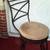 BAR STOOL Kitchen Chair Tall Swivel Seat Black Wrought Furniture 4 thumbnail