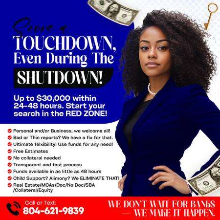 Up to $30,000 within 24 hours. See inside! No games, just results! 1