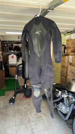 O'neill Reactor 3/2mm Back Zip Women's Full Wetsuit - Size 8 1