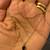 12.5 inches Yellow Gold kids Necklace with Natural Sapphire Stone 5 thumbnail