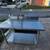 Stainless steel Table with underneath space and top shelf   $375  48 x 30 table  3 thumbnail