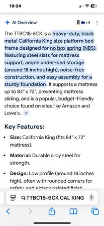 California King Bed Frame 1