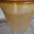 Pair Studio Art  Hand Blown Bubble Amber Water Wine Goblets Glasses 4 thumbnail