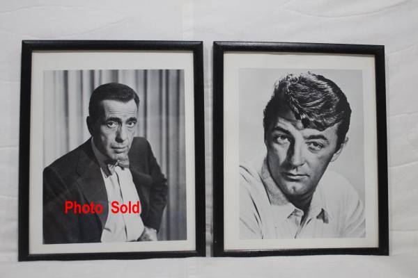 8 vintage Hollywood framed photos circa 1950 for sale 1
