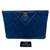 Chanel Quilted Large Zipper Pouch O Case Dark Blue 13"x 9.5"x .05" 1 thumbnail