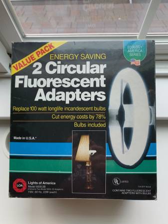 Circular Fluorescent Adapters and Bulbs [NEW] 1