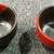 Omotenashi Boxed Saki Set Carafe and 2 Cups Black Burgundy New. 10 thumbnail