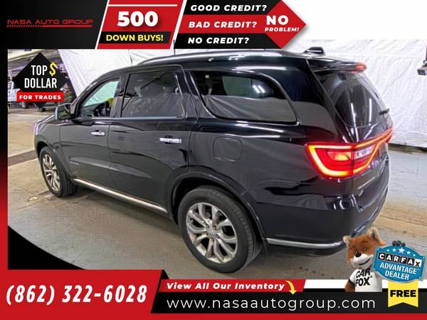 2018 Dodge Durango Citadel AWD - $11,445 (The price in this ad is the downpayment)63614091139329124