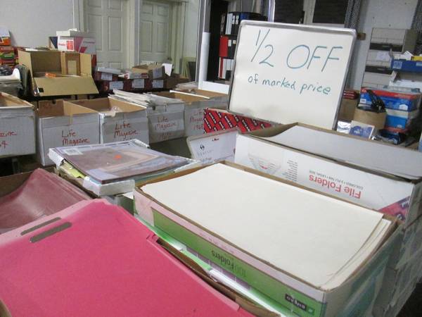 HALF-PRICE OFFICE SUPPLIES! REDUCED OFFICE FURNITURE! 1
