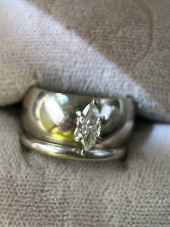 White gold diamond ring set $2000 1