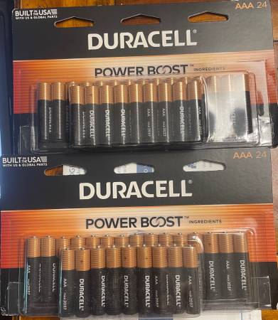 Duracell Coppertop Batteries $14 per pack of 24 1