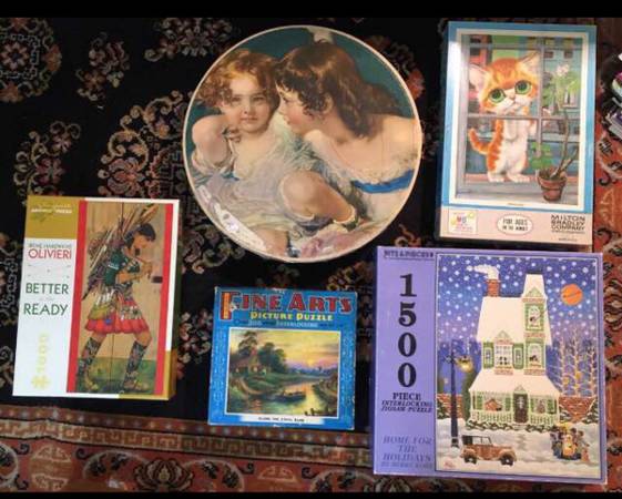 Vintage Puzzles 5 for 10 1