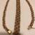 Italian 14K Gold Tri  Colored Rope Style Necklace & Bracelet Set 2 thumbnail