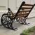 Mini 9" Cast Iron Wood Rocking Park Bench Toy, Doll House 17 thumbnail