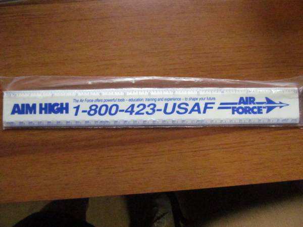 US Air Force Aim High ruler 1