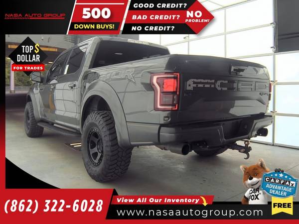 2018 Ford F150 F 150 F-150 RaptorSuperCrew 55 Box - $39,900 (The price in this ad is the downpayment)63470770878337124